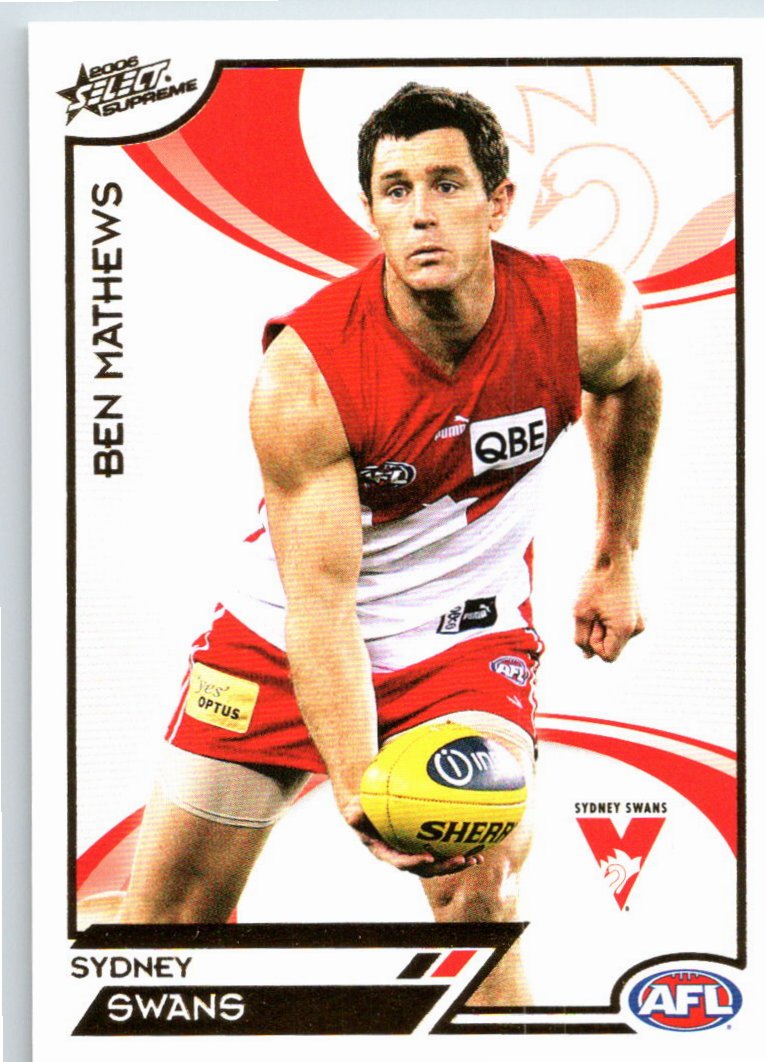BEN MATHEWS #170 2006 Select AFL Supreme