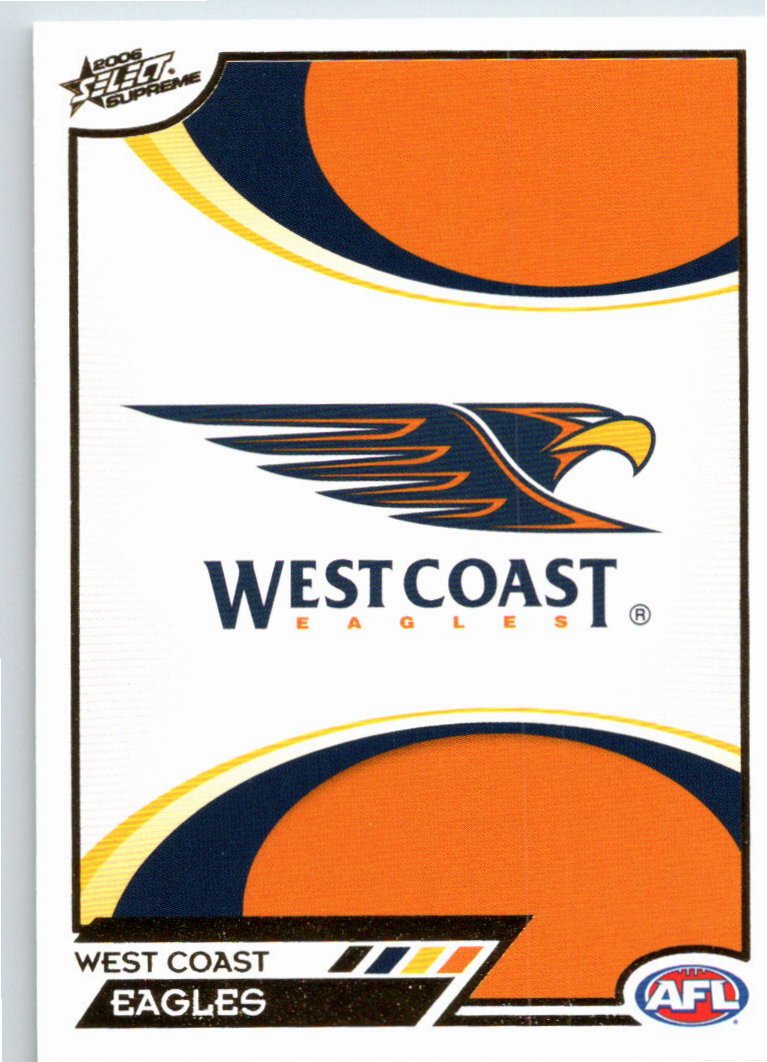 WEST COAST LOGO #171 2006 Select AFL Supreme