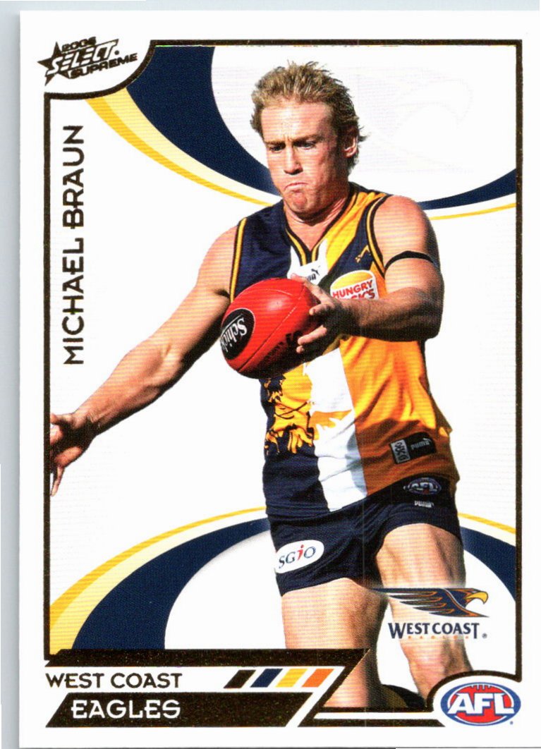 MICHAEL BRAUN #174 2006 Select AFL Supreme