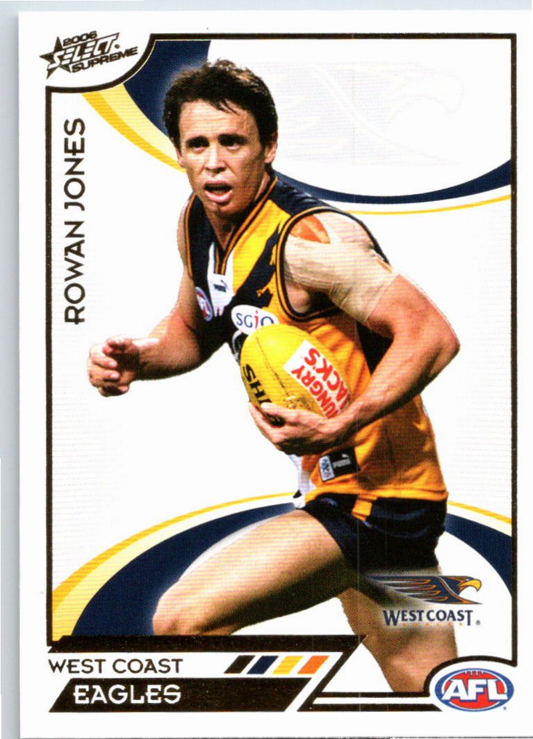 ROWAN JONES #180 2006 Select AFL Supreme