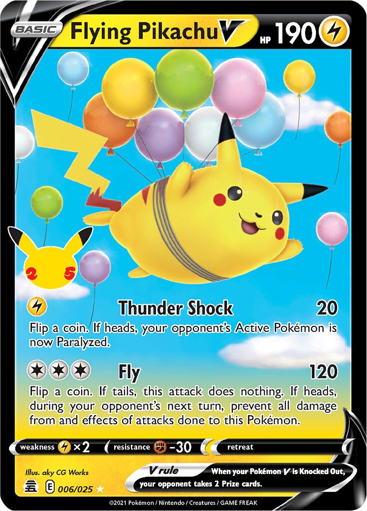 Flying Pikachu V 006/025 celebrations-6
