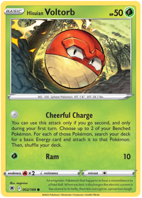 Hisuian Voltorb 002/189 Astral Radiance
