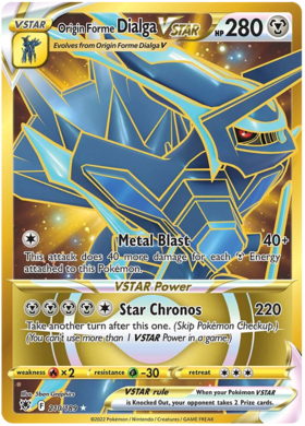 Origin Form Dialga VSTAR 210/189 Astral Radiance