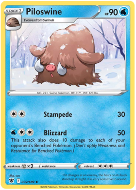Piloswine 032/067 Astral Radiance