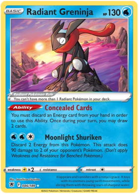 Radiant Greninja 046/189 Astral Radiance