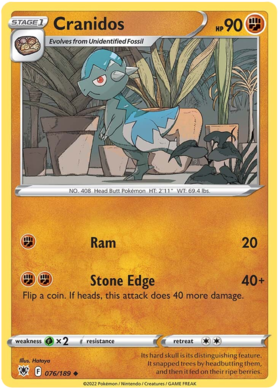 Cranidos 076/189 Astral Radiance