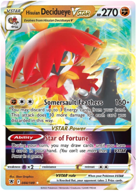 Hisuian Decidueye VSTAR 084/189 Astral Radiance