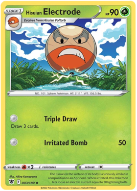 Hisuian Electrode 003/189 Astral Radiance
