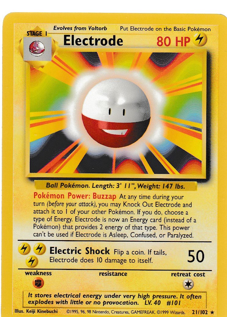 Electrode 21/102 Base Set Unlimited Rare