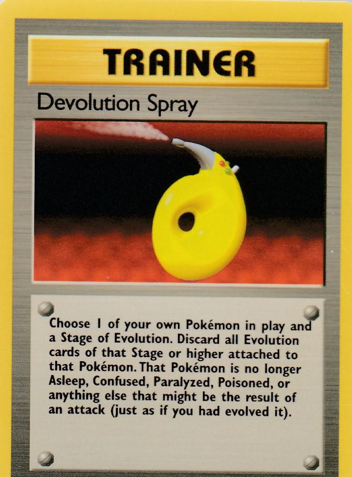 Devolution Spray 72/102 Base Set Unlimited Rare