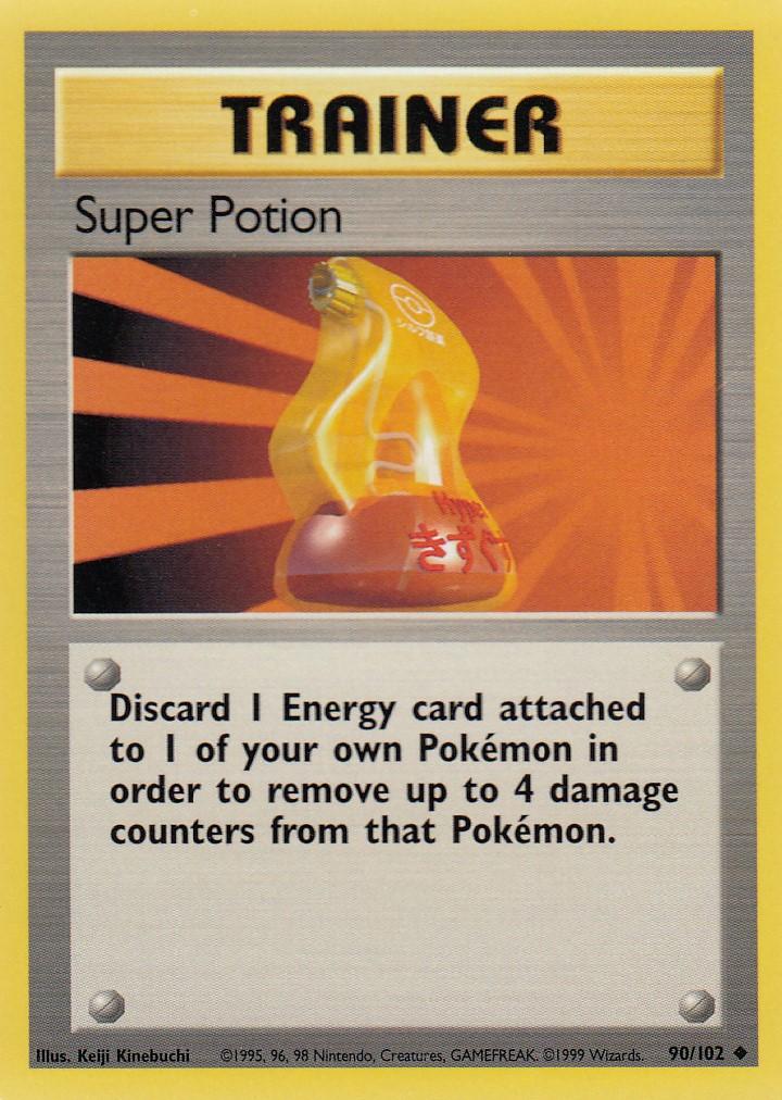 Super Potion 90/102 Base Set Unlimited Uncommon