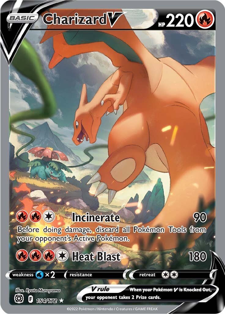 Charizard V (Alternate Full Art) 154/172 brilliant-stars-154