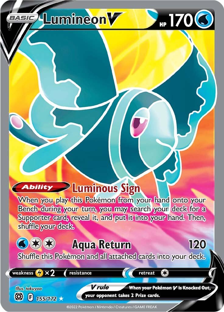 Lumineon V (Full Art) 155/172 brilliant-stars-155