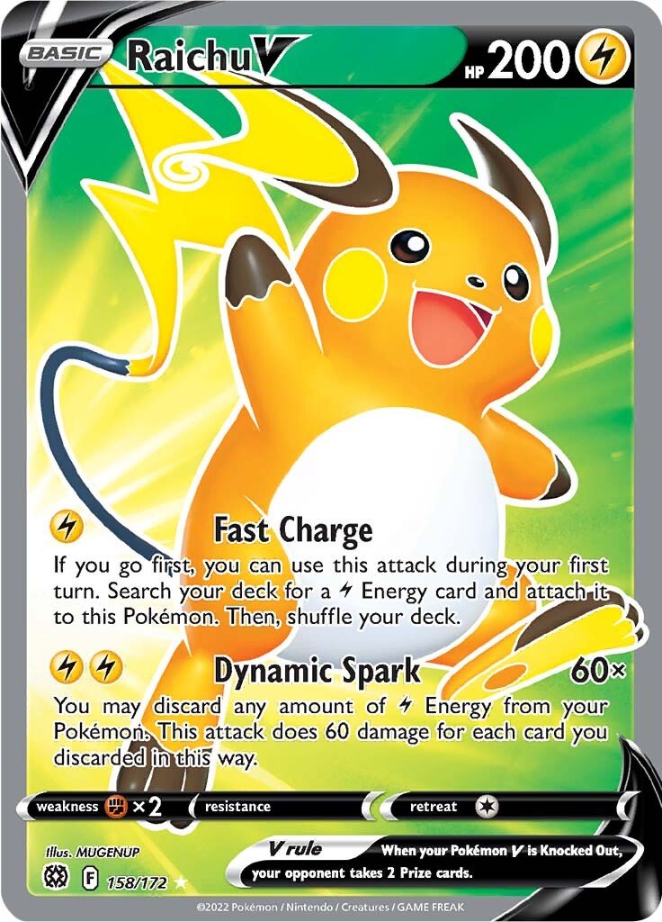Raichu V (Full Art) 158/172 brilliant-stars-158