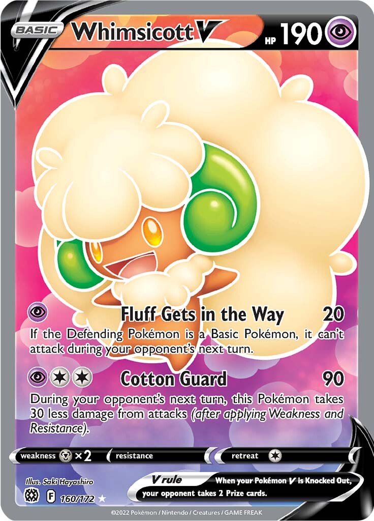 Whimsicott V (Full Art) 160/172 brilliant-stars-160