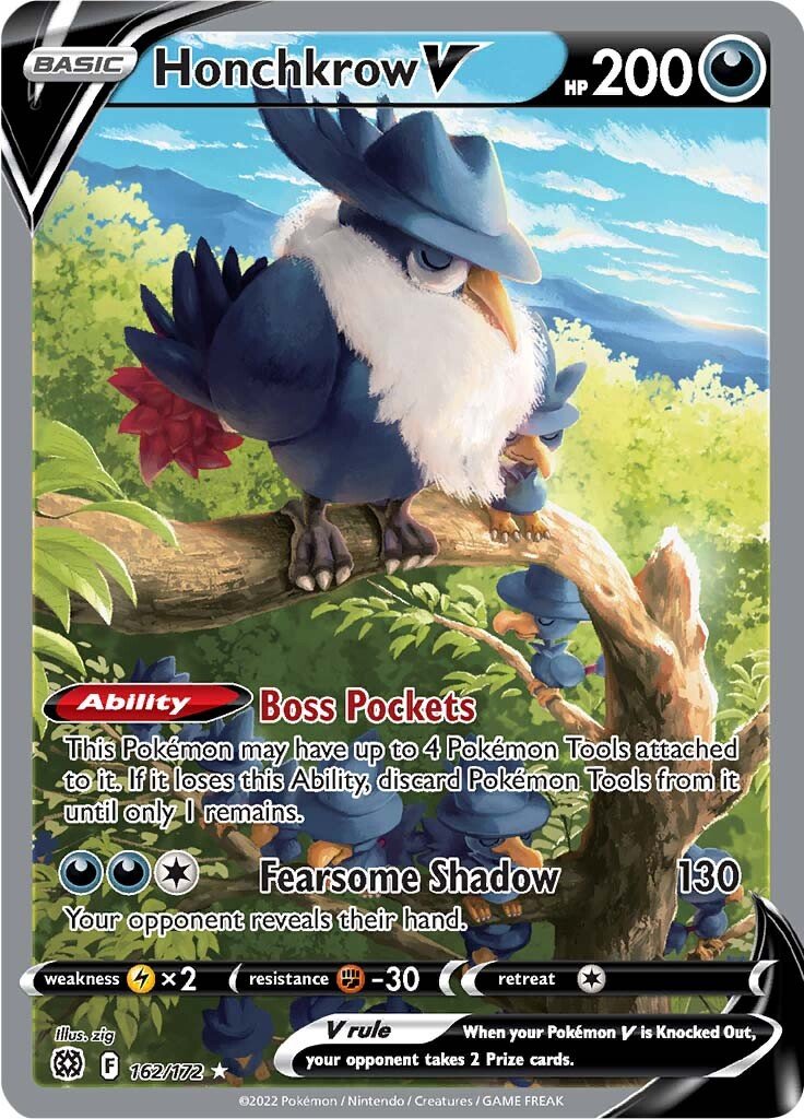 Honchkrow V (Alternate Full Art) 162/172 brilliant-stars-162