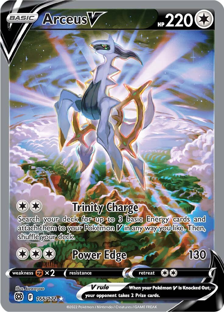 Arceus V (Alternate Full Art) 166/172 brilliant-stars-166
