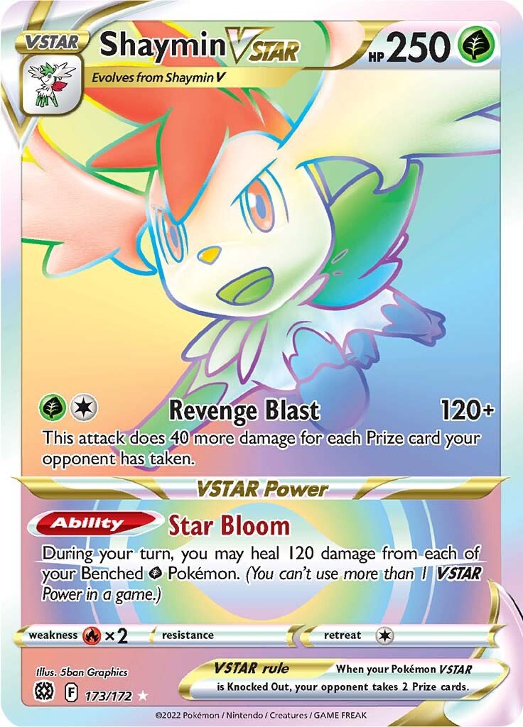 Shaymin VSTAR (Secret) 173/172 brilliant-stars-173