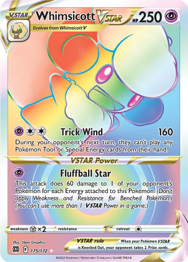 Whimsicott VSTAR (Secret) 175/172 brilliant-stars-175