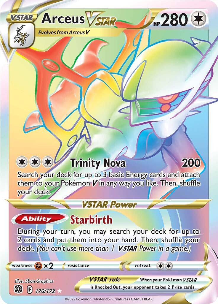 Arceus VSTAR (Secret) (176) 176/172 brilliant-stars-176