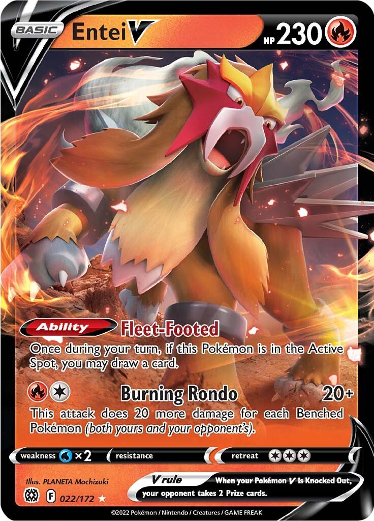 Entei V 022/172 brilliant-stars-22