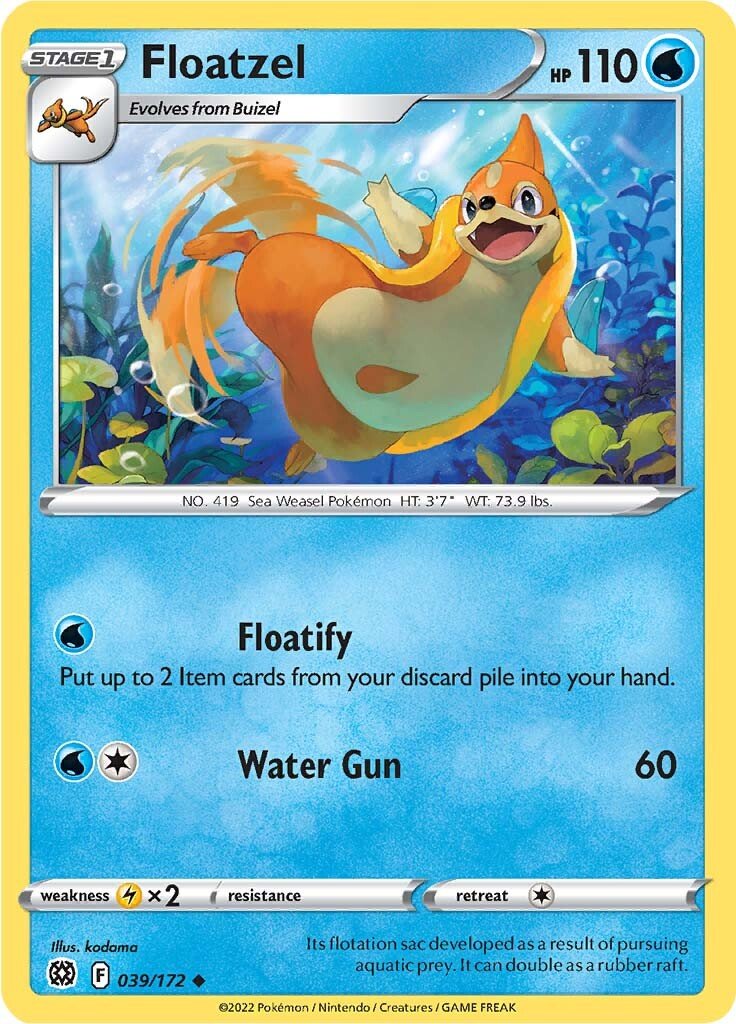 Floatzel 039/172 brilliant-stars-39