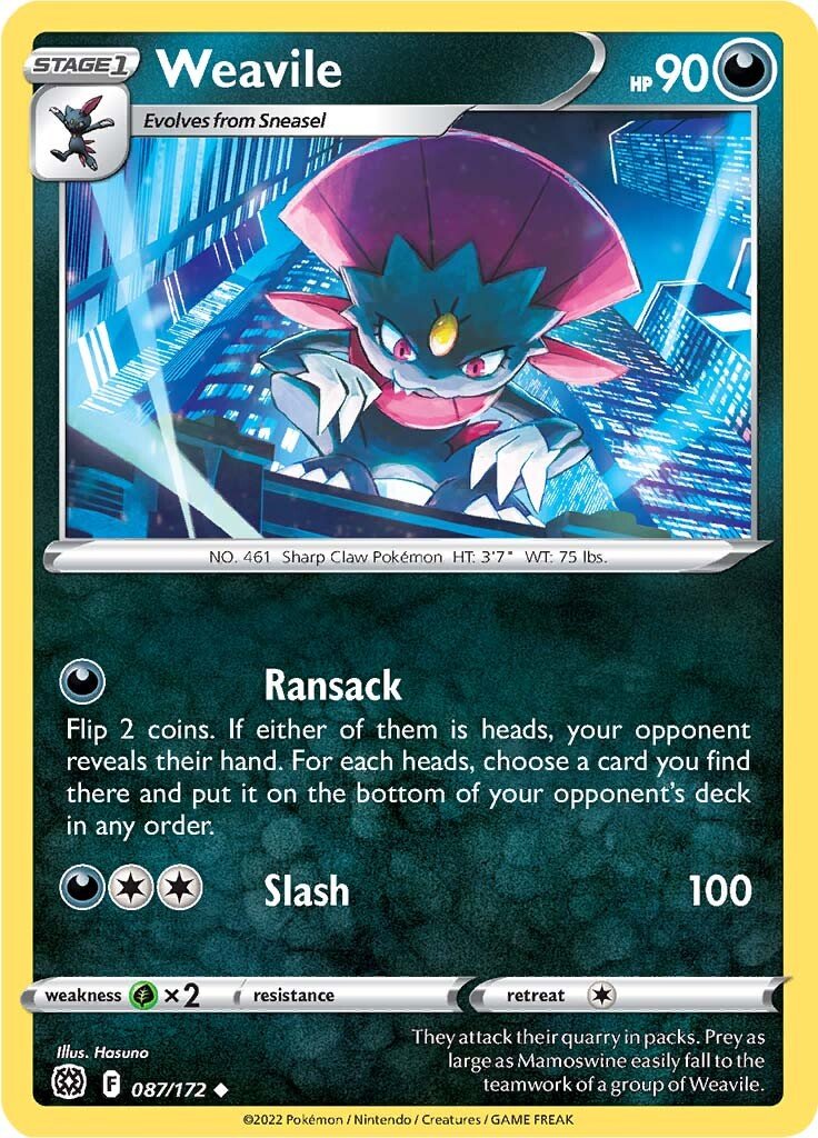 Weavile 087/172 brilliant-stars-87