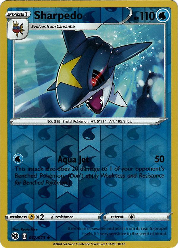 Sharpedo 12 / 73 Reverse Holo champions-path-rh-9