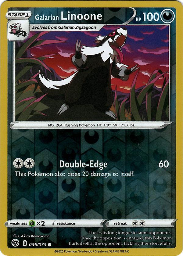 Galarian Linoone 36 / 73 Reverse Holo champions-path-rh-23