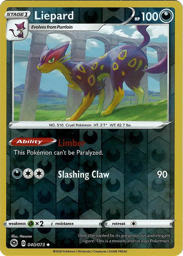 Liepard 40 / 73 Reverse Holo champions-path-rh-27