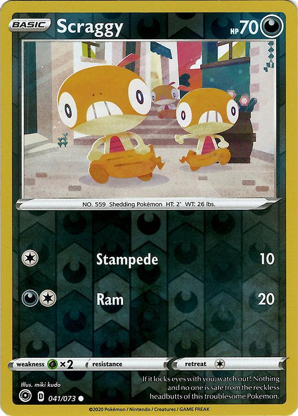 Scraggy 41 / 73 Reverse Holo champions-path-rh-28