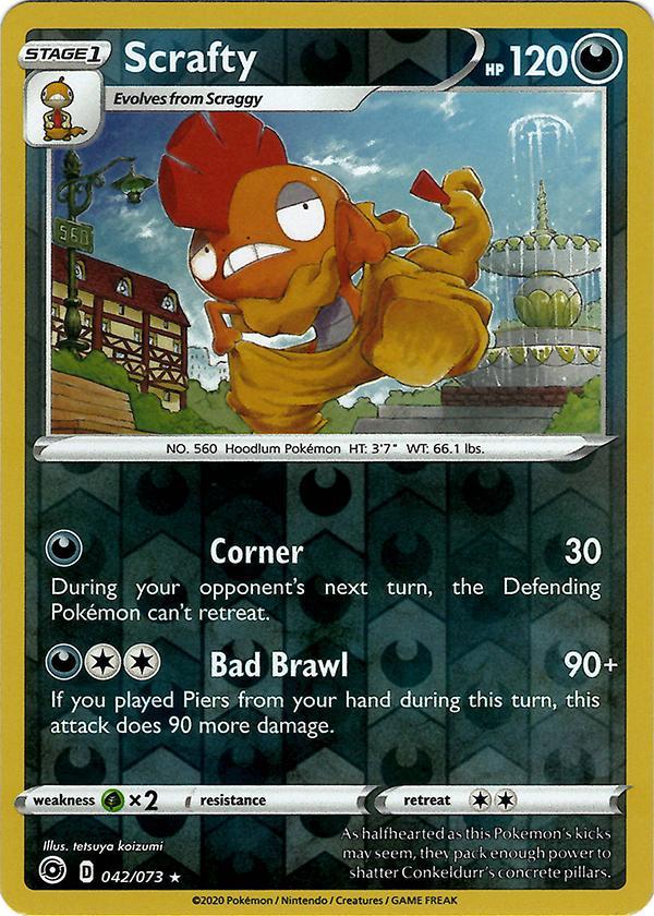 Scrafty 42 / 73 Reverse Holo champions-path-rh-29