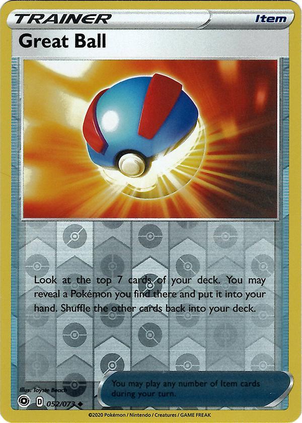 Great Ball 52 / 73 Reverse Holo champions-path-rh-39