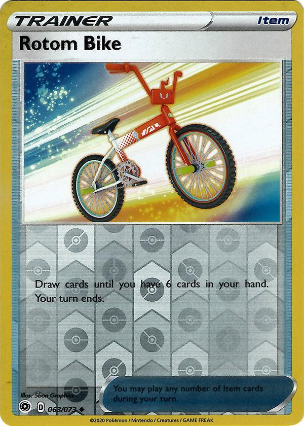 Rotom Bike 63 / 73 Reverse Holo champions-path-rh-50
