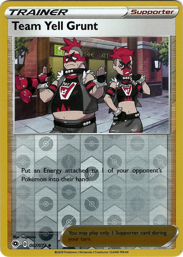 Team Yell Grunt 67 / 73 Reverse Holo champions-path-rh-54