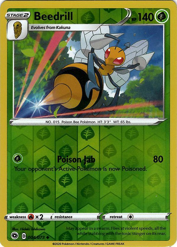 Beedrill 4 / 73 Reverse Holo champions-path-rh-3