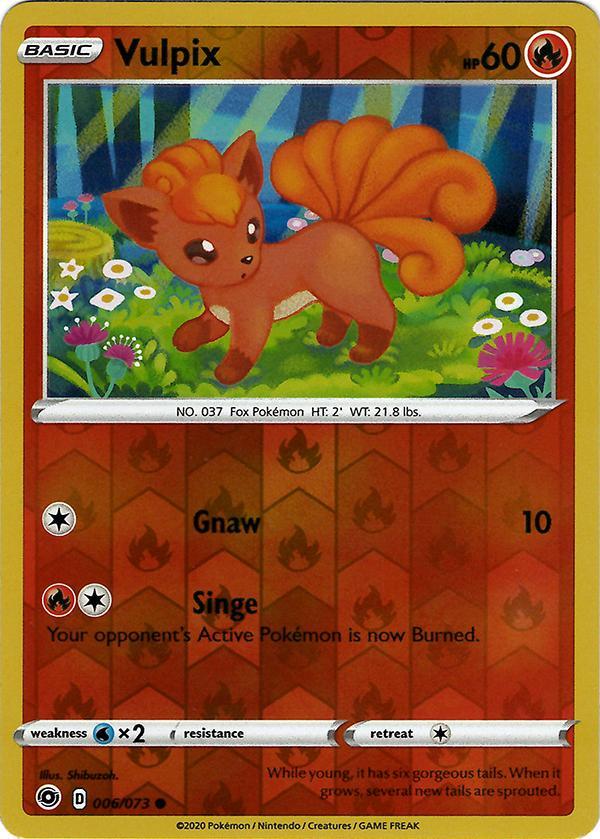 Vulpix 6 / 73 Reverse Holo champions-path-rh-4