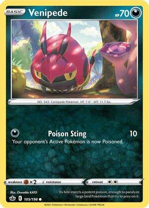 Venipede 105/198 chilling-reign-105