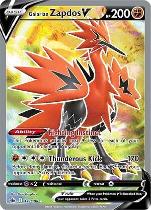 Galarian Zapdos V (Full Art) 173/198