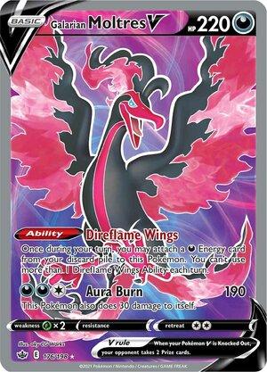 Galarian Moltres V (Full Art) 176/198
