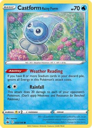 Castform Rainy Form 033/198