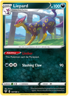 Liepard 107 /189 darkness-ablaze-107