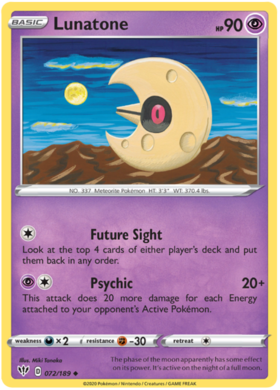 Lunatone 72 /189 darkness-ablaze-72