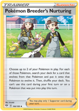Pokemon Breeder's Nurturing 166 /189 darkness-ablaze-166