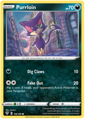 Purrloin 106 /189 darkness-ablaze-106