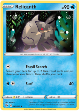Relicanth 40 /189 darkness-ablaze-40