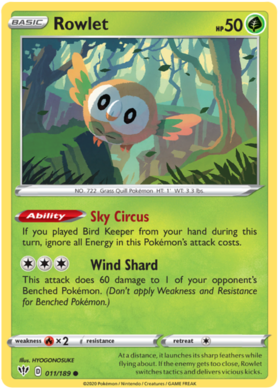 Rowlet 11 /189 darkness-ablaze-11
