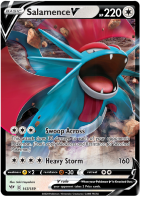 Salamence V 143 /189 darkness-ablaze-143