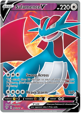 Salamence V 185 /189 darkness-ablaze-185