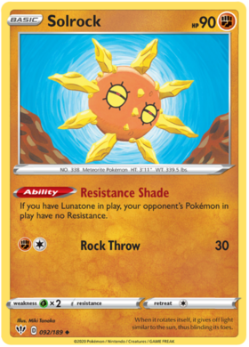 Solrock 92 /189 darkness-ablaze-92